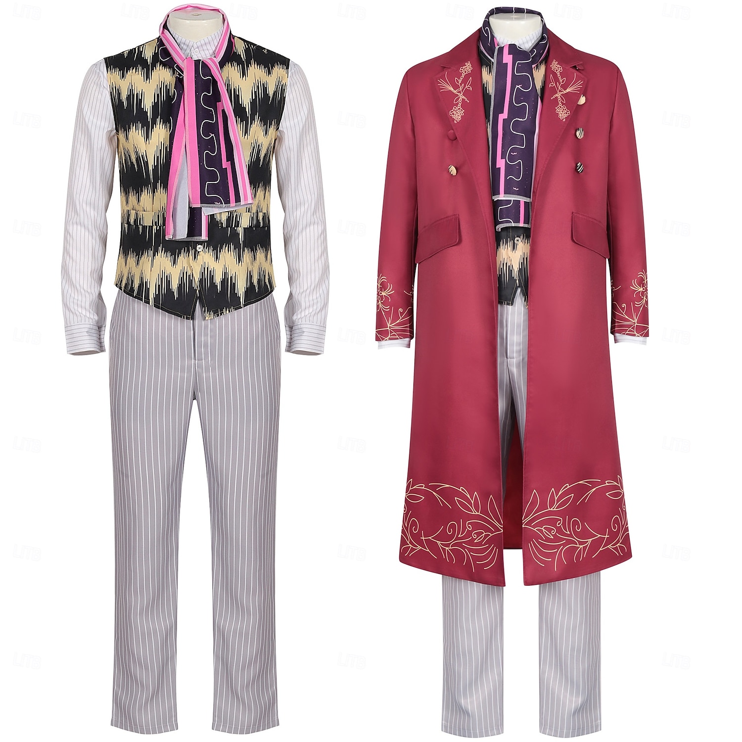 Charlie and the Chocolate Factory Wonka Willy Wonka Cosplay Costume Outfits Cosplay Movie Cosplay for Men's Adults' Carnival Masquerade Event / Party Masquerade 2025 - $140.99 –P1