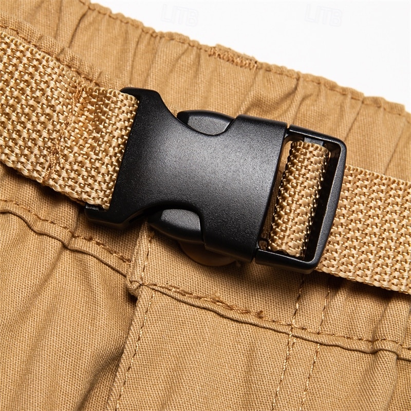 Per uomo Pantaloncini modello cargo Pantaloncini Pantaloni modello Capri Maglia da escursione Vita elastica Multi tasca Liscio Comfort Indossabile Informale Giornaliero Per uscire Sportivo Moda Verde del 2026 a $29.99 –P6