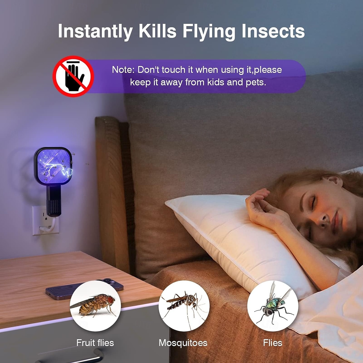 2025年 USBミニ蚊駆除ラケット – 屋内外用充電式フライスワッター、効果的な昆虫駆除バット  コレクション – $15.99 –P6