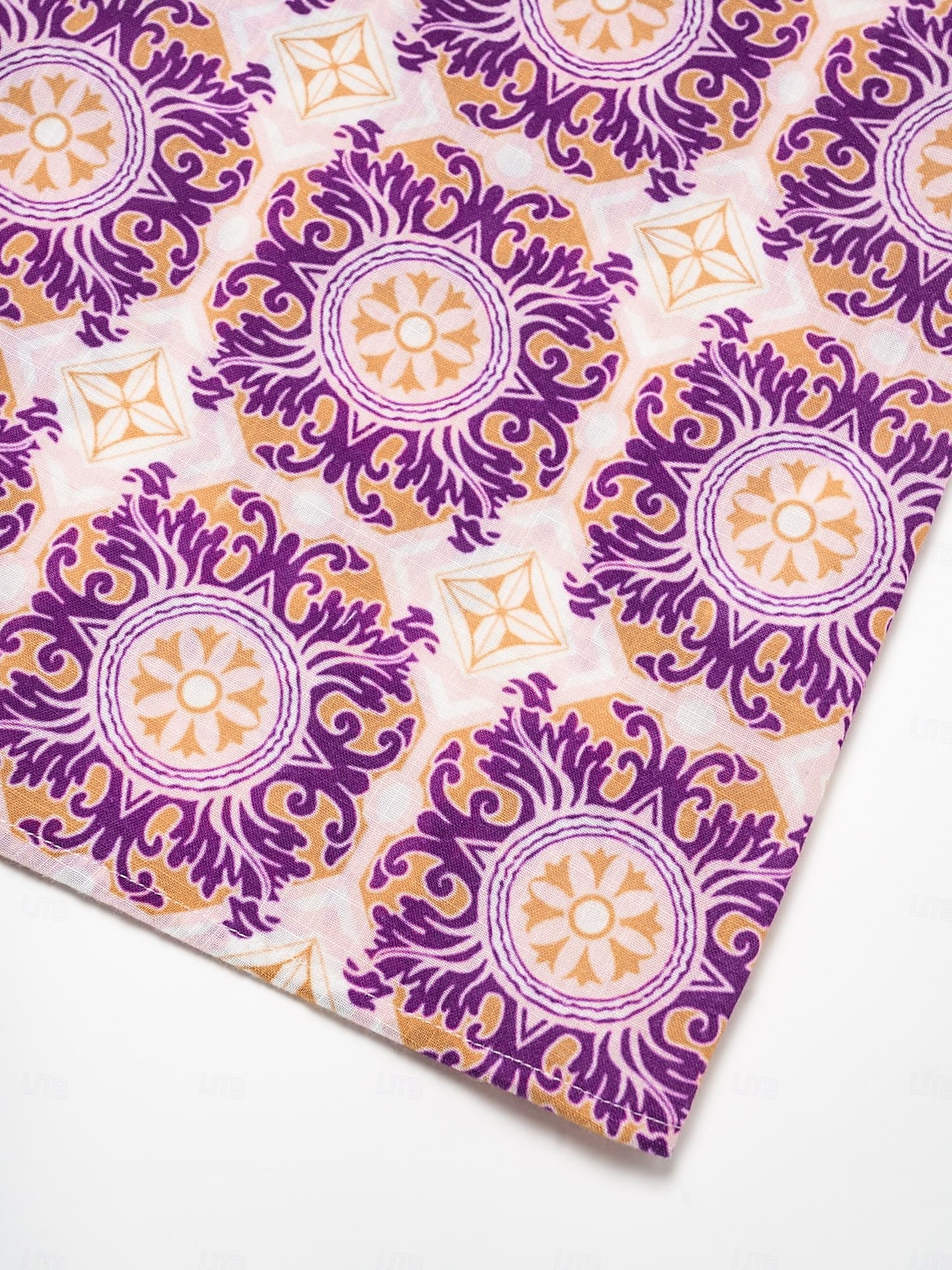 robe longue ethnique à col cranté et fleurs de 2025 ? $52.99 –P11