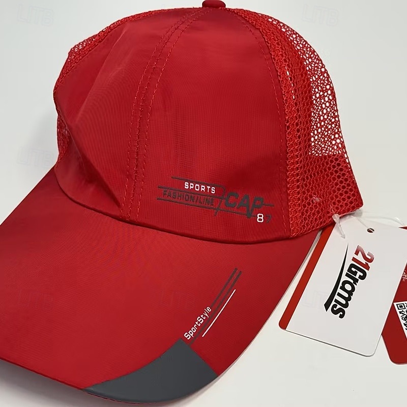 Hombre Gorra de Béisbol Sombrero para el sol Sombrero del camionero Gorra de malla Negro Blanco Poliéster Parte posterior de malla Moda Casual Calle Diario Letra Ajustable Filtro Solar Transpirable 2026 - $13.49 –P14