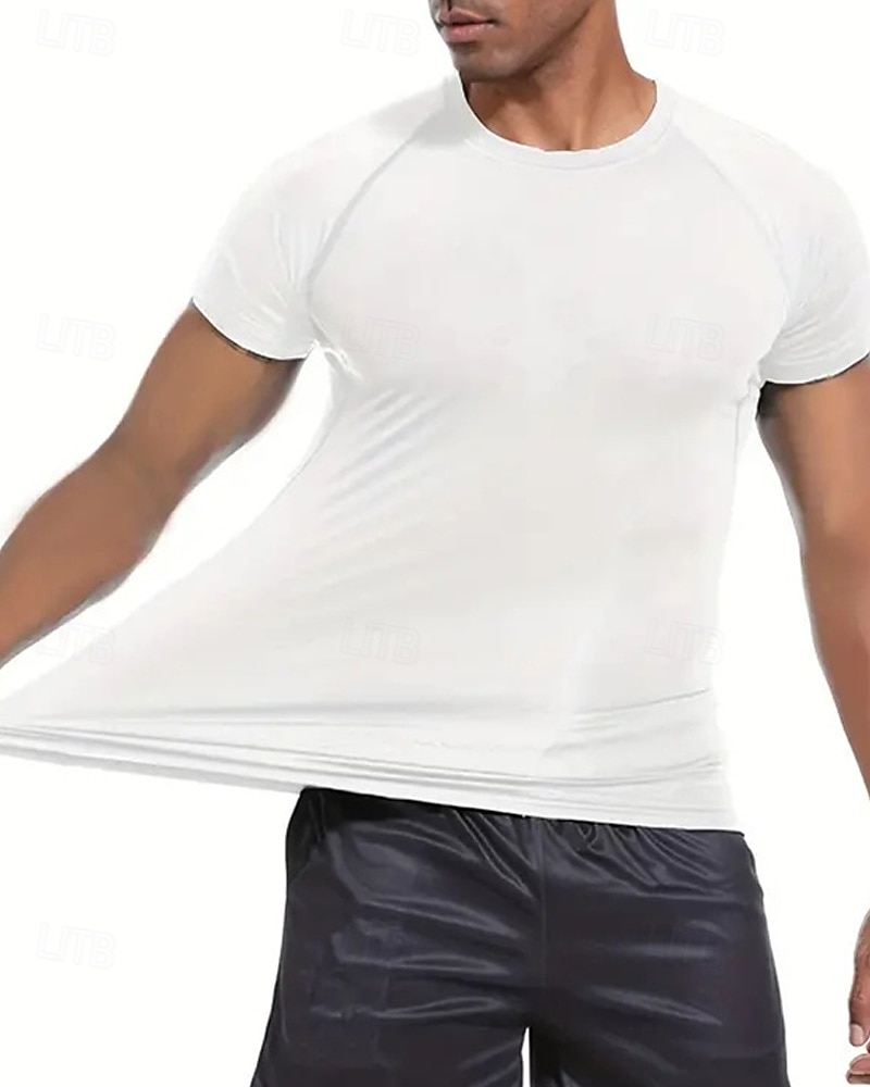 Per uomo Maglia a compressione Maglia atletica Maglietta da Palestra Maglietta Fitness Manica Corta Maglietta Casuale Athleisure Grafico Asciugatura Rapida Alta elasticità Compressione Traspirante del 2025 a $15.49 –P10