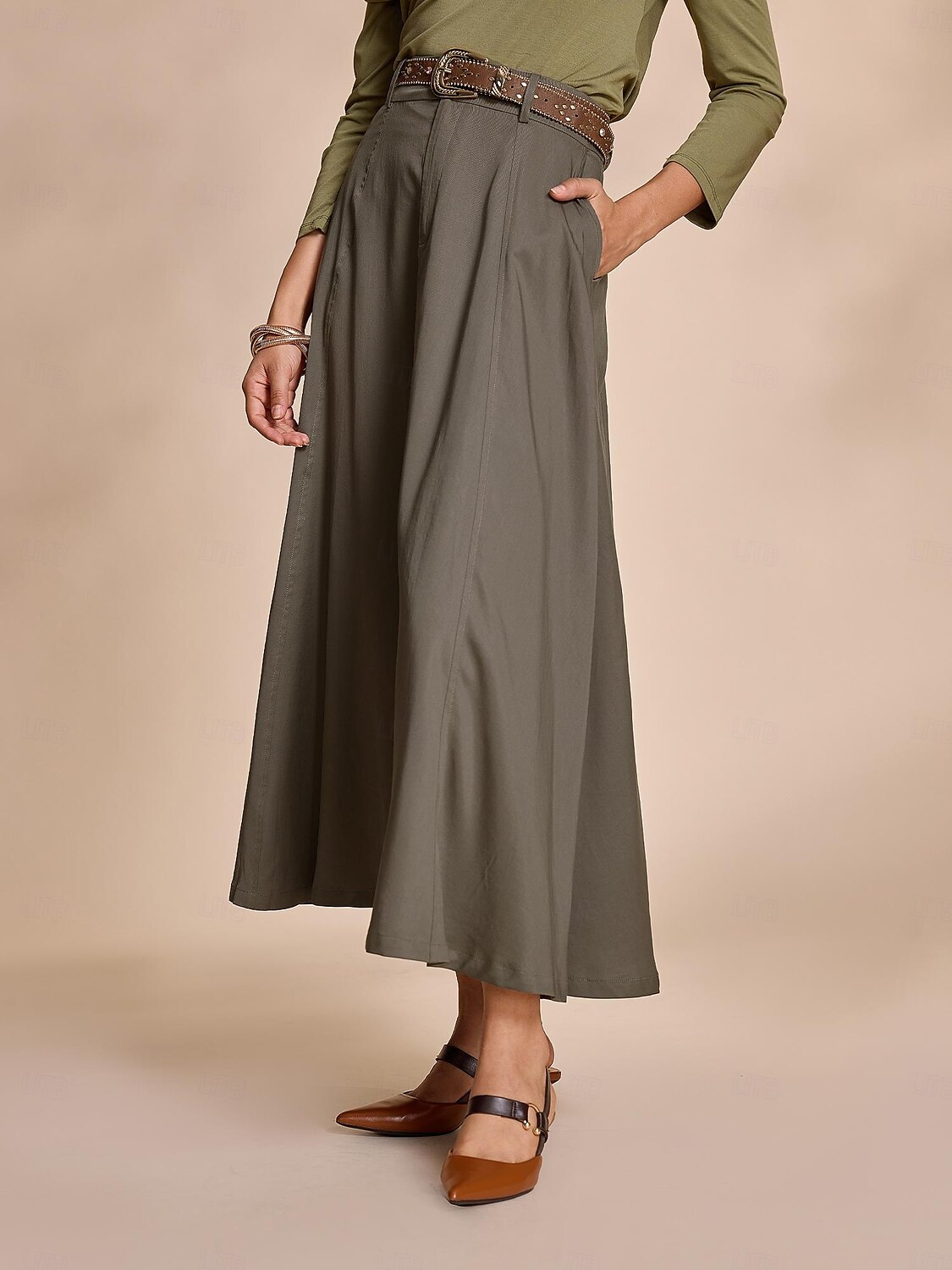 tencel zseböv maxiszoknya 2025 - $45.99 -P4