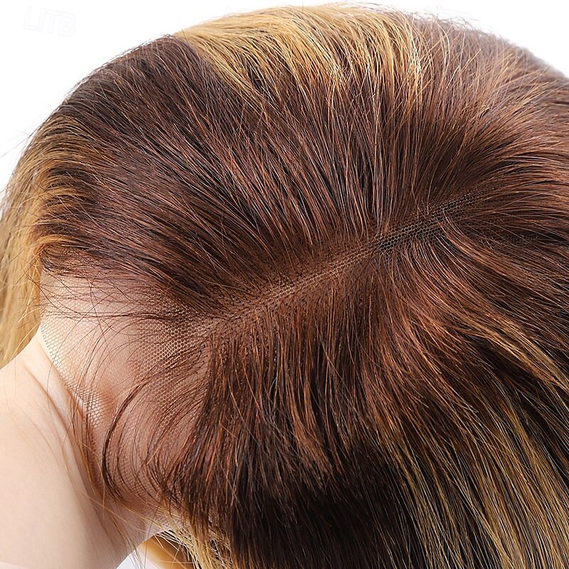 perruque en cheveux humains à reflets perruque bob p4/27 4x4 perruque courte en dentelle droite de 2025 ? $126.99 –P8