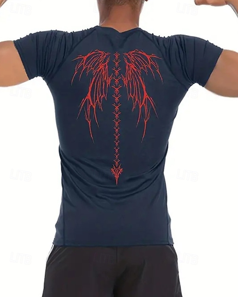 Per uomo Maglia a compressione Maglia atletica Maglietta da Palestra Maglietta Fitness Manica Corta Maglietta Casuale Athleisure Grafico Asciugatura Rapida Alta elasticità Compressione Traspirante del 2025 a $15.49 –P6