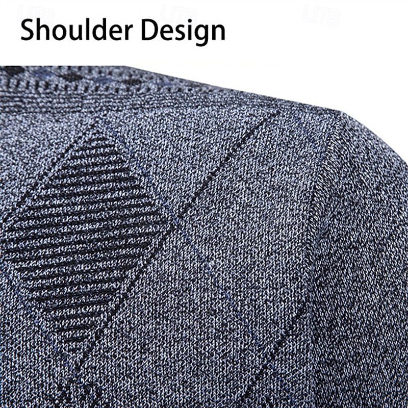 Herren Strickjacke Kurzer Pullover Strickpullover Herren Pullover Gerippt Stricken Standard Knopf hoch Seitentaschen Bogengimpe V Ausschnitt Modisch Klassisch Freizeitskleidung Verabredung Bekleidung 2025 - $31.99 –P13