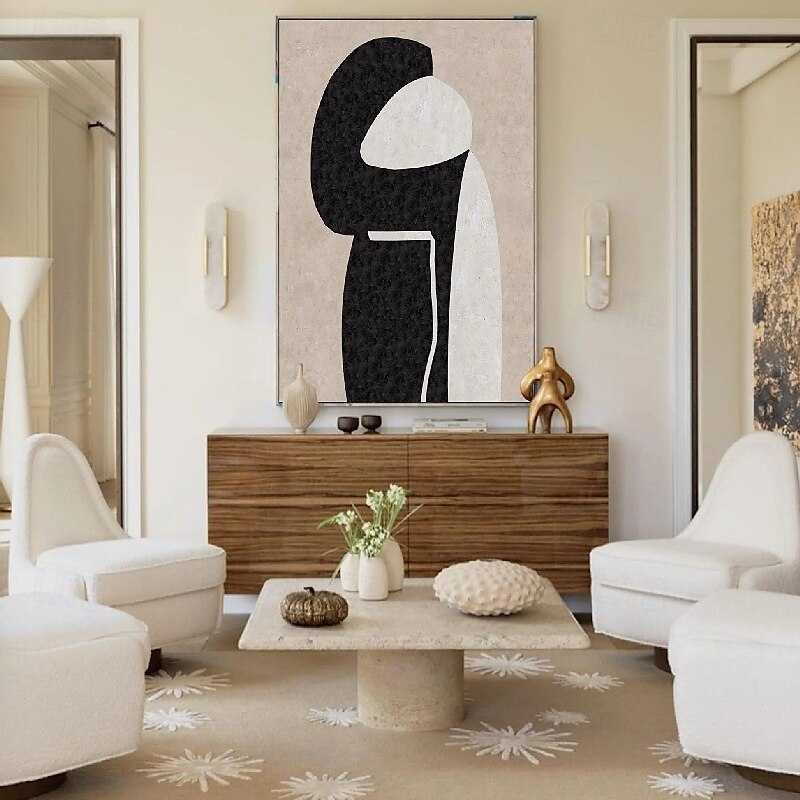 met de hand geschilderde abstracte zwarte schilderijen met de hand geschilderde abstracte zwarte schilderijen op canvas rijke textuur acrylverf moderne muurkunst handgeschilderde kunstwerken voor 2025 - $108.99 –P4