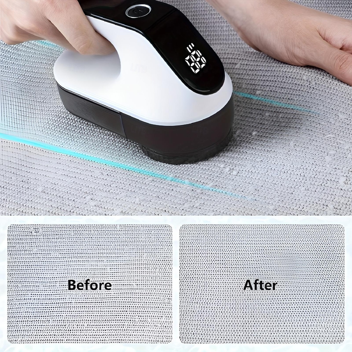 Electric Lint Remover Rechargeable Fabric Shaver Sweater Shaver for Clothes Battery Led Digital Display with 3-Speeds 2025 - $39.99 –P5