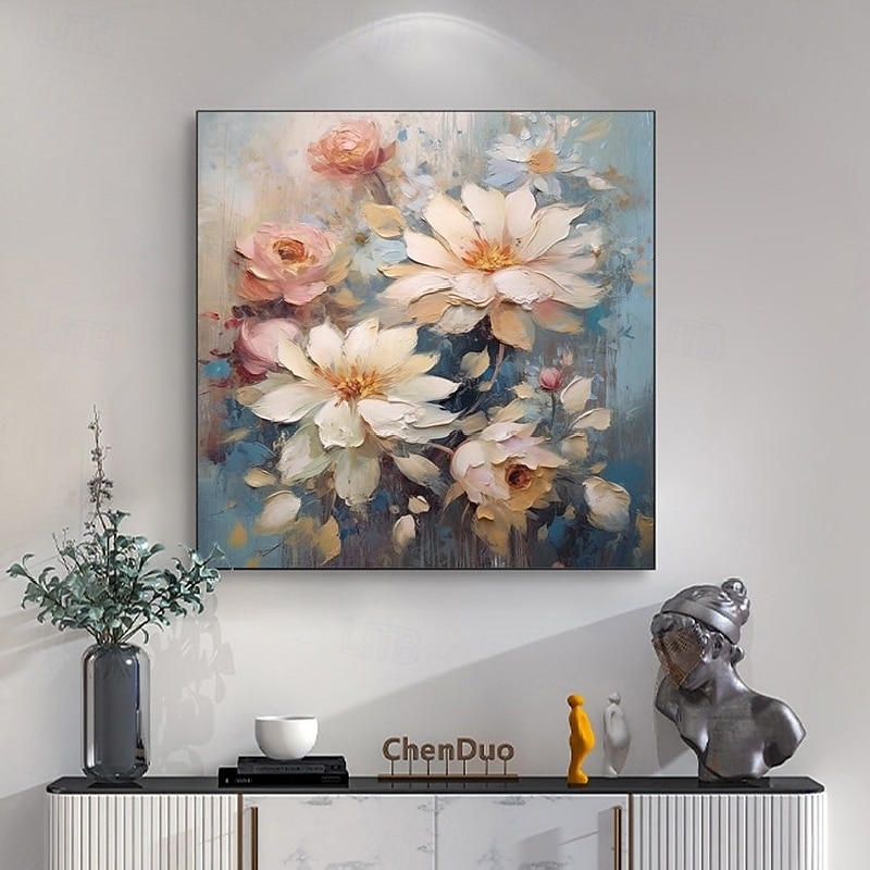 dipinto a mano astratto fiore dipinto a olio fatto a mano astratto albero in fiore dipinto a olio albero colorato in fiore su tela pianta fatta a mano dipinto floreale opera d'arte pittura paesaggio del 2025 a $108.99 –P12