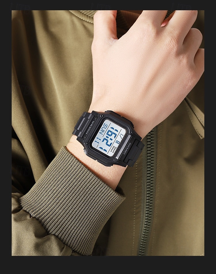 SKMEI Hombre Reloj Digital Al Aire Libre Deportes Moda Reloj de Muñeca Luminoso Cronómetro Despertador cuenta regresiva TPU Reloj 2025 - $24.99 –P3