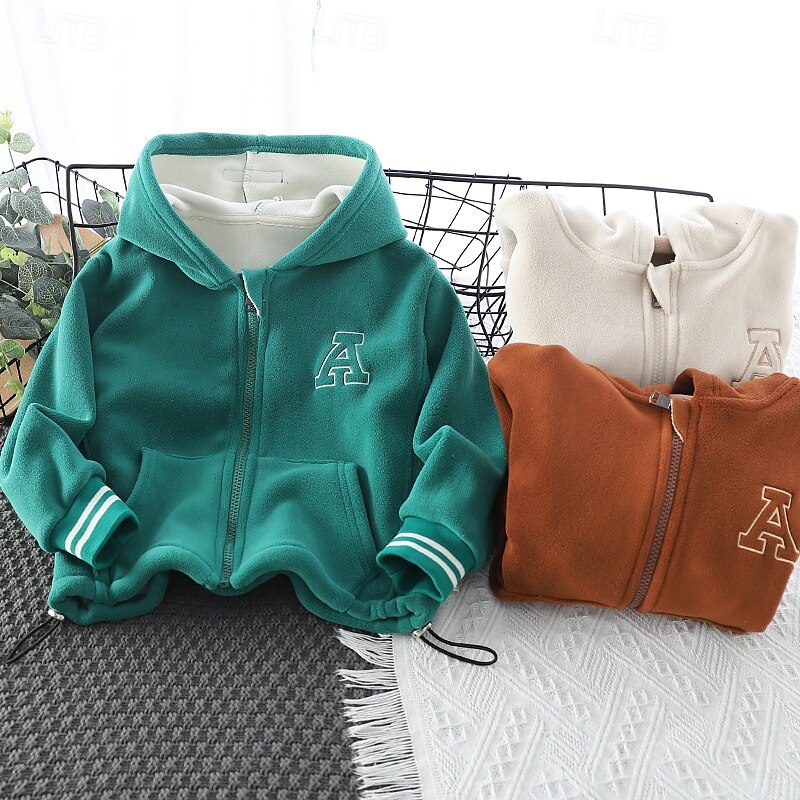 Jongens 3D Brief Trui met capuchon Jas Overkleding Lange mouw Herfst Winter Streetwear Sport Basic Kinderen 4-8 jaar Vakantie Urheilu Dagelijks Normale pasvorm 2025 - $24.99 –P7