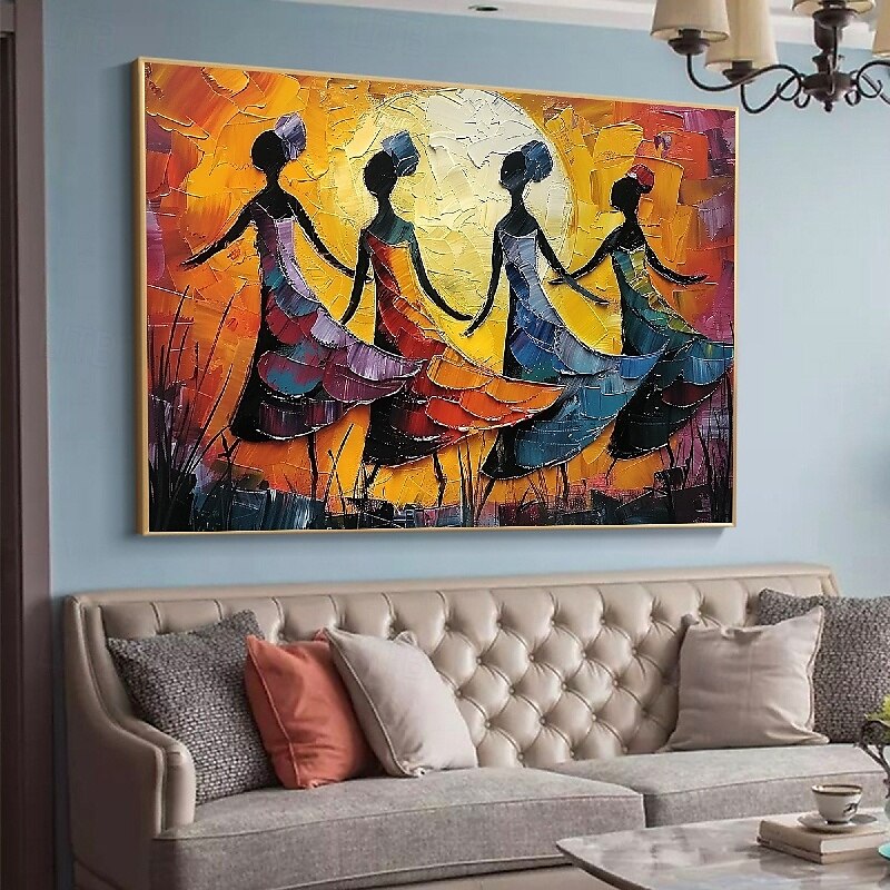balletdansers olieverfschilderij handgeschilderd canvas kunst sierlijke metgezellen abstract schilderij van twee vrienden moderne inrichting handgemaakte minimalistische kunstwerk olieverfschilderij 2025 - $75.99 –P9