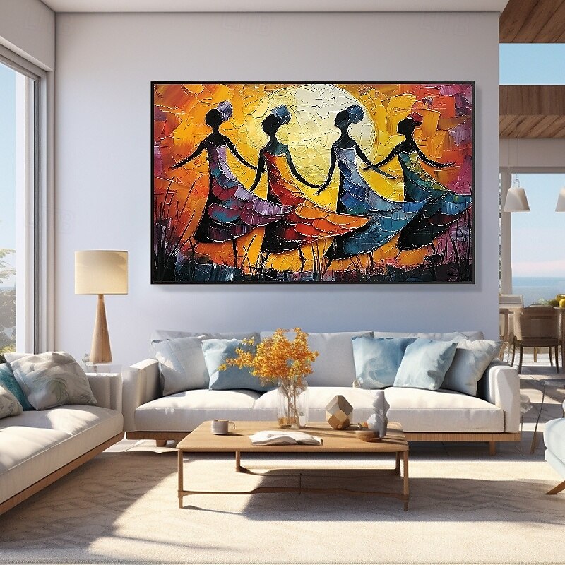 balletdansers olieverfschilderij handgeschilderd canvas kunst sierlijke metgezellen abstract schilderij van twee vrienden moderne inrichting handgemaakte minimalistische kunstwerk olieverfschilderij 2025 - $75.99 –P11
