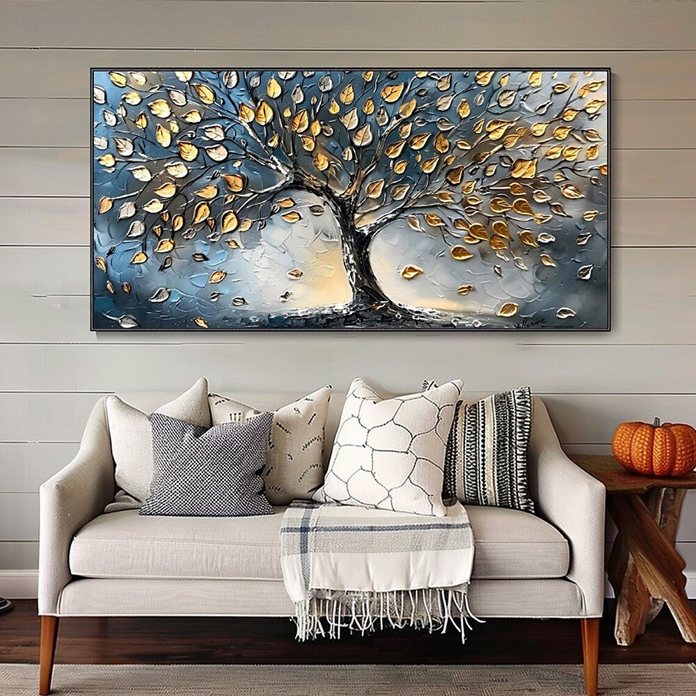 Mintura Handmade 3D Tree Texture Oil Paintings On Canvas Wall Art Decoration Modern Abstract Landscape Picture For Home Decor Rolled Frameless Unstretched Painting 2025 - $75.99 –P2