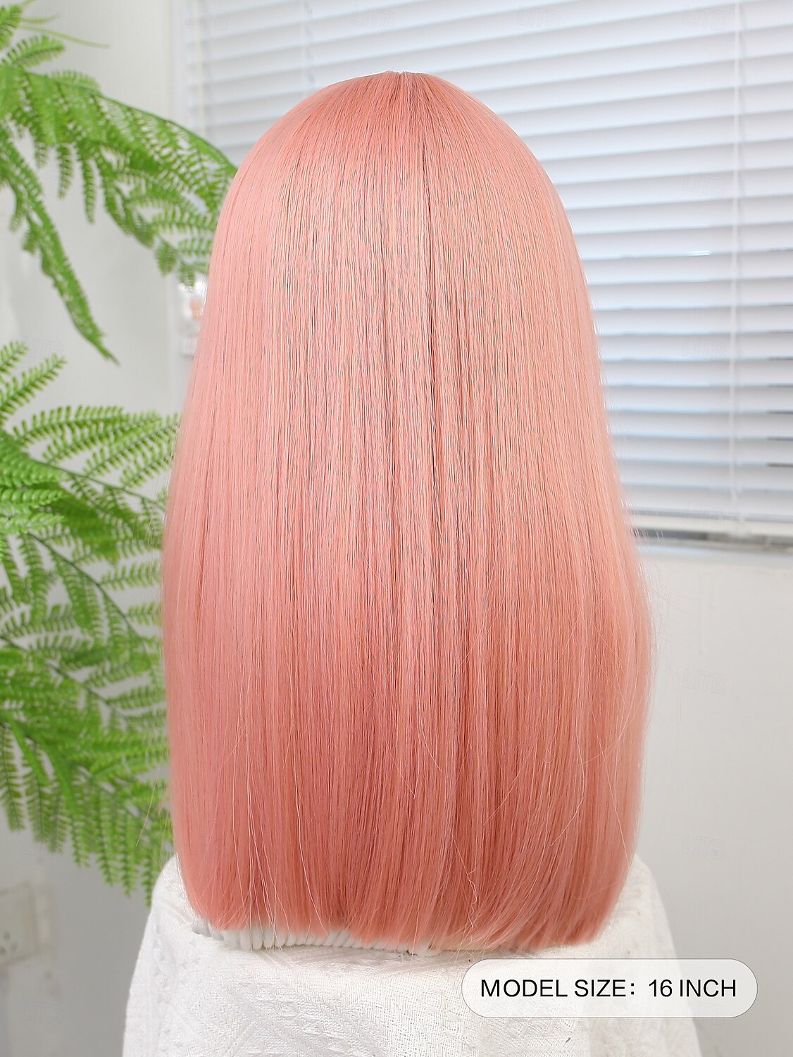 Synthetische pruiken Recht Strakke pony Pruik 40.6 cm Roze + Rood Synthetisch haar Dames Roze 2025 - $18.99 –P4