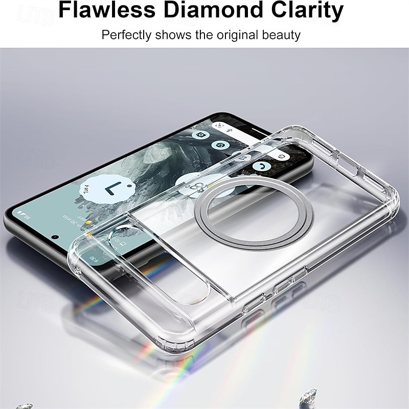 телефон Кейс для Назначение Пиксель 9 Про Pixel 8 Pro Pixel 7 Pro Пиксель 9а Кейс на заднюю панель Поддержка беспроводной зарядки Защита от удара ТПУ ПК 2025 - $18.99 –P6