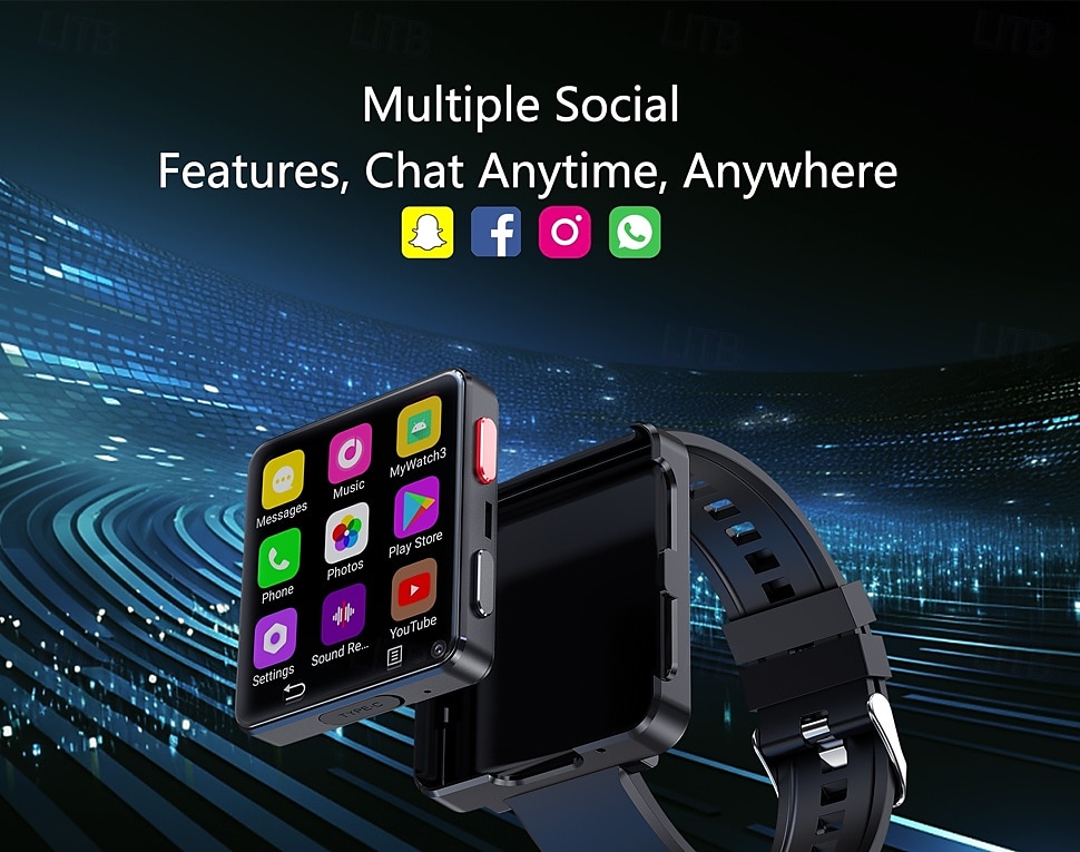 New S998 4G Smart Watch Android 11.0  MTK6739 Quad Core 3GB/32GB 2.64 HD Large Screen Smartwatch 5.0MP Dual Camera 1200mAh Google Play IP67 Android Smartwatch 2025 - $178.99 –P8