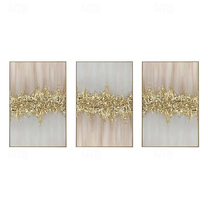 handgefertigtes Ölgemälde aus Folie, reines handgemaltes Ölgemälde aus Folie in Gold, hängendes Gemälde aus Goldfolie, Wolkenmeer, schwarz-weißes abstraktes Gemälde für die Heimdekoration, Gemälde als Wandkunst, Gemälde aus Folie in Gold 2025 - $94.99 –P4