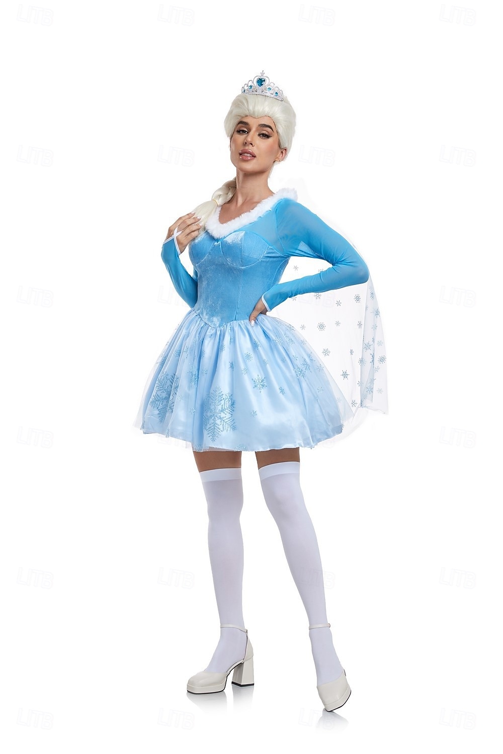 Frozen Satu Prinsessa Elsa Mekot Asu Seksikäs puku Pukeutua Elokuva-cosplay for Naisten Aikuiset Naamiaiset Tyttöjen polttarit 2025 - $48.99 –P4