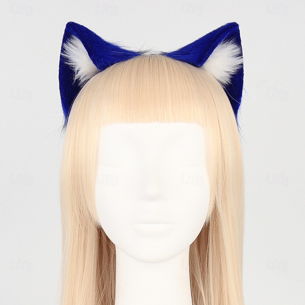 donne ragazze lolita peluche ornamenti per capelli orecchie di gatto animale fascia festa di carnevale cerchietti per capelli anime lupo orecchio cosplay oggetti di scena fantasiosi del 2025 a $19.99 –P12