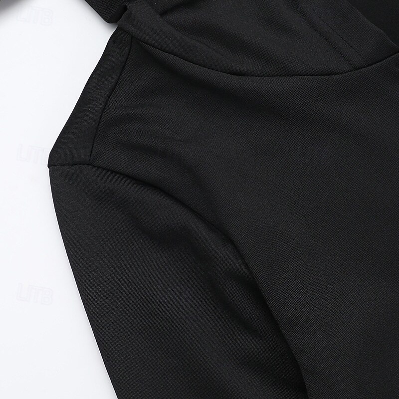 Punk & Gothic Cocktailkleid Vintage-Kleid Kleid Maskerade Gothic Mädchen Morticia Addams Kostüm Damen Maskerade Halloween Abschlussball Festival Erwachsene Kleid 2026 - $33.99 –P16