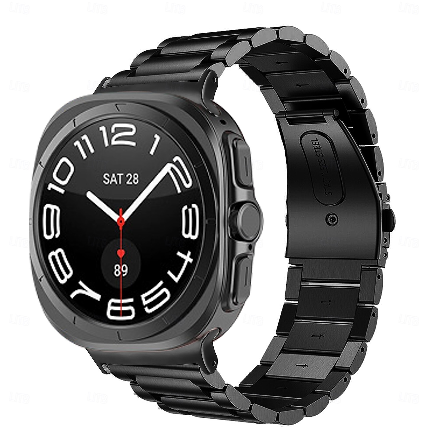 Watch Band for Samsung Galaxy Watch Ultra 47mm Stainless Steel Replacement Strap Men Vintage Business Band Wristband 2025 - $20.99 –P16