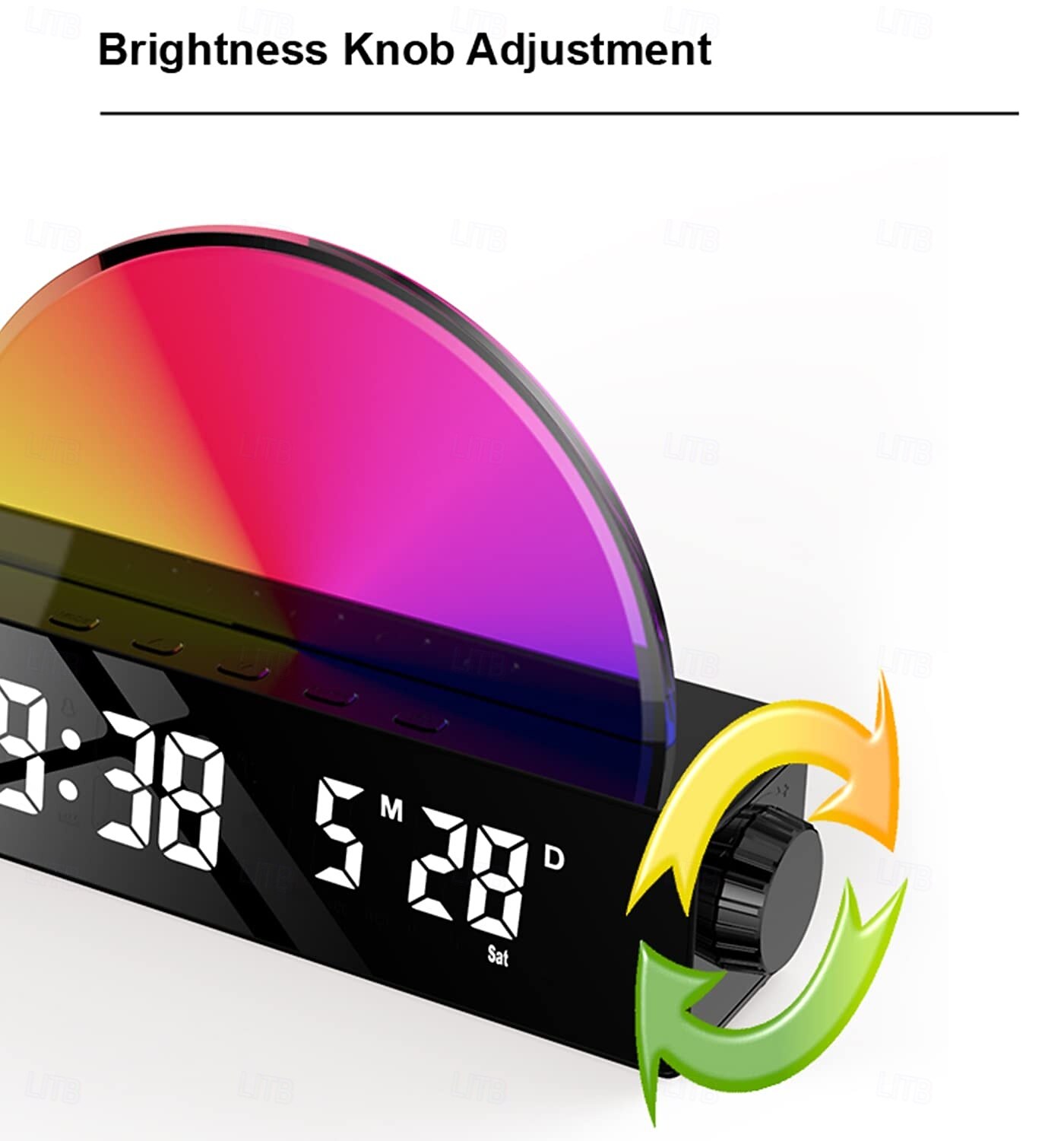 LED Slimme Lamp Zonsopgang Alarmklok Wake Up Licht Dageraad Simulator Bedlamp Multicolor Nachtlamp met USB Oplader 2025 - $34.99 –P8