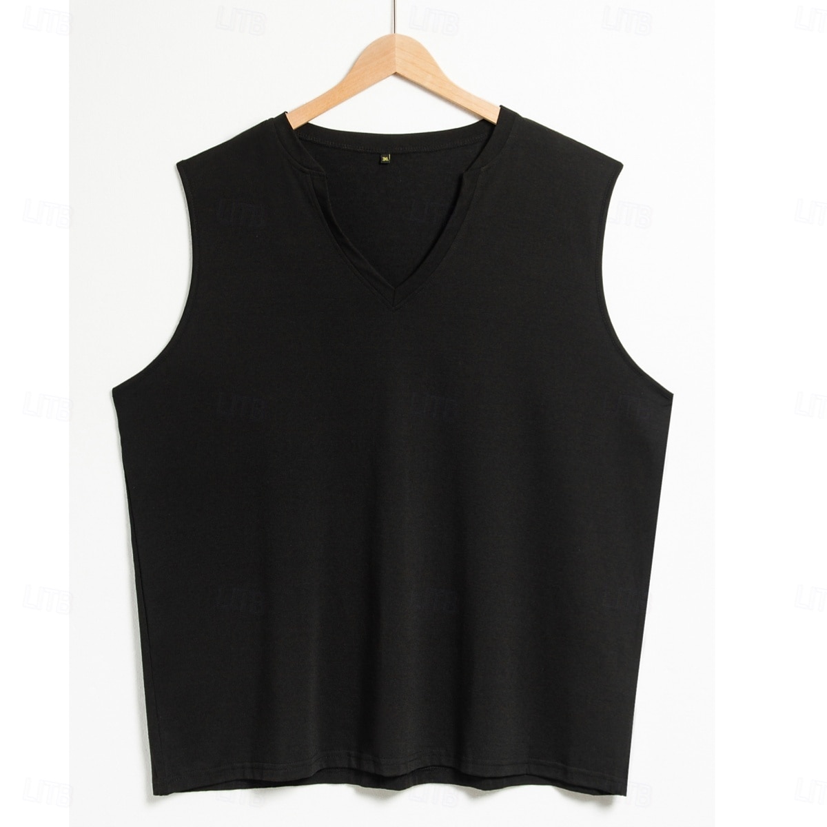 Herr Linne Undertröjor Ärmlös tröja Ärmlös Djup U-hals Sommar Slät Mode Designer Muskel Utomhus Utekväll Gym Svart Vit Grå Topp t-shirt för män 2025 - $15.99 –P2