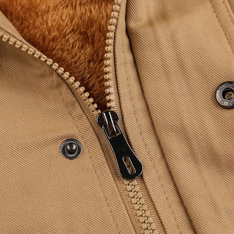Hombre Chaqueta Softshell Chaqueta para senderismo Invierno Al aire libre Forro Polar Templado Chaqueta cortavientos Viaje Negro Verde Ejército Caqui 2025 - $59.99 –P8