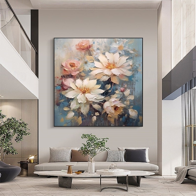 dipinto a mano astratto fiore dipinto a olio fatto a mano astratto albero in fiore dipinto a olio albero colorato in fiore su tela pianta fatta a mano dipinto floreale opera d'arte pittura paesaggio del 2025 a $108.99 –P8