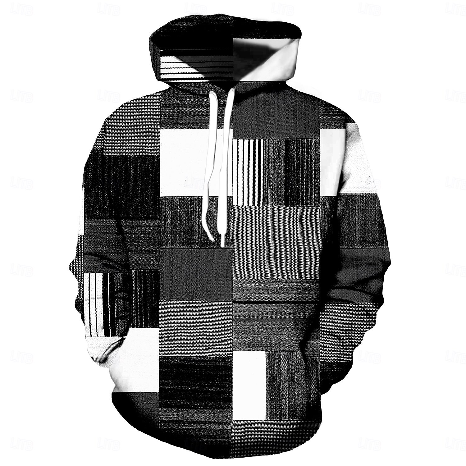 Per uomo Pop art A quadri Felpa con cappuccio Felpe Felpa Felpa con cappuccio Manica lunga Felpa con cappuccio Con cappuccio Abbigliamento sportivo Stampa 3D Informale Giornaliero Per eventi Nero Blu del 2025 a $31.99 –P6