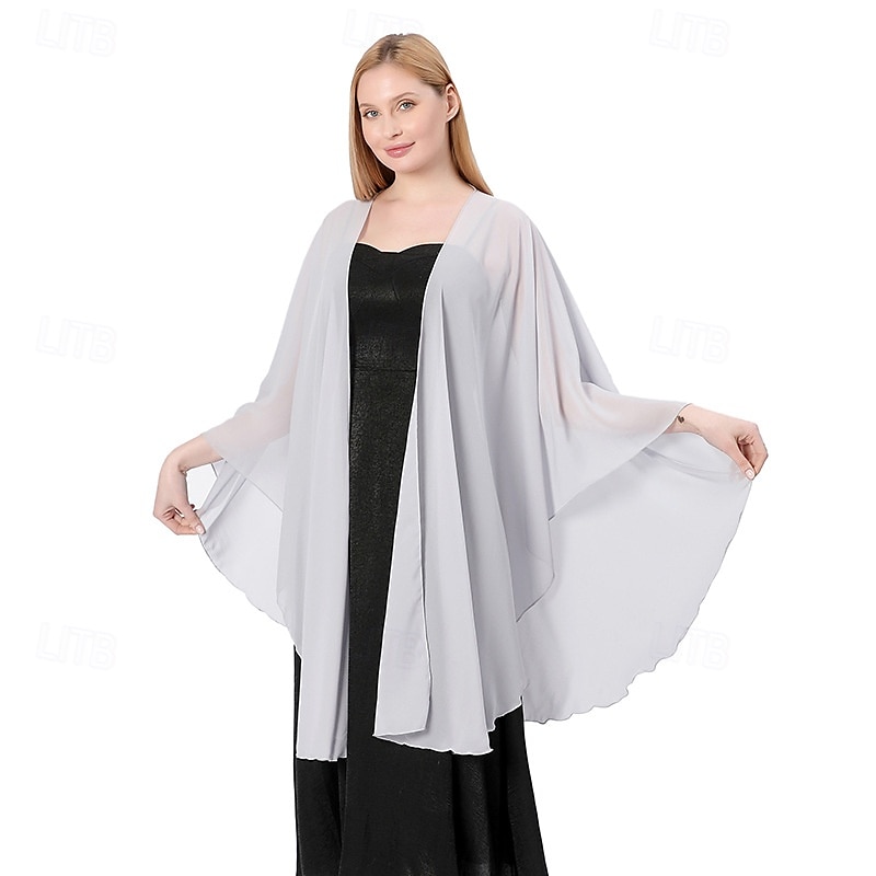 Women's Shawls and Wraps for Evening Dress Chiffon Scarf Soft Elegant Pashmina Wedding Bridal Scarve 2025 - $30.99 –P17