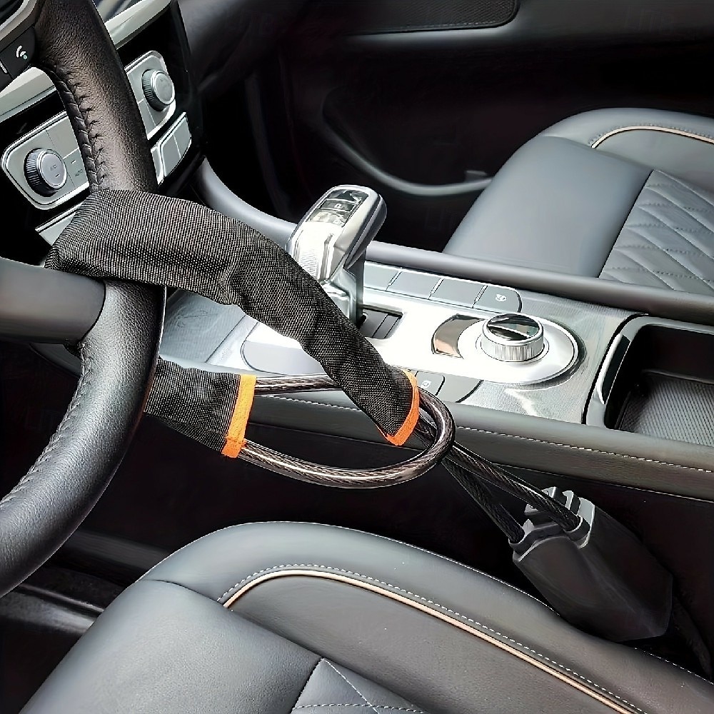 Universal Steering Wheel & Seat Belt Lock - Anti-Theft Car Security Device with 3 Keys, Fits Most Vehicles, Trucks, SUVs, Vans​ 2025 - $45.99 –P7