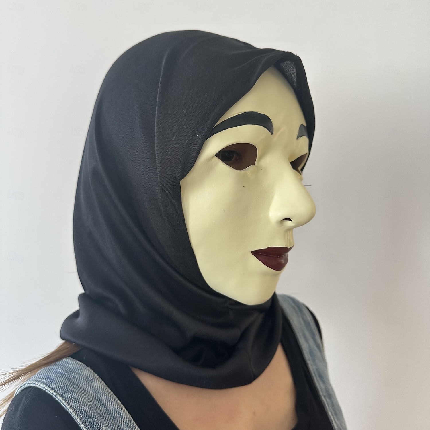 Ein Spuk in Venedig Geist Maske Voller Kopf Erwachsene Herren Damen Gruseliges Kostüm Leistung Party Halloween Karneval Einfaches Karnevalskostüm 2025 - $20.99 –P2