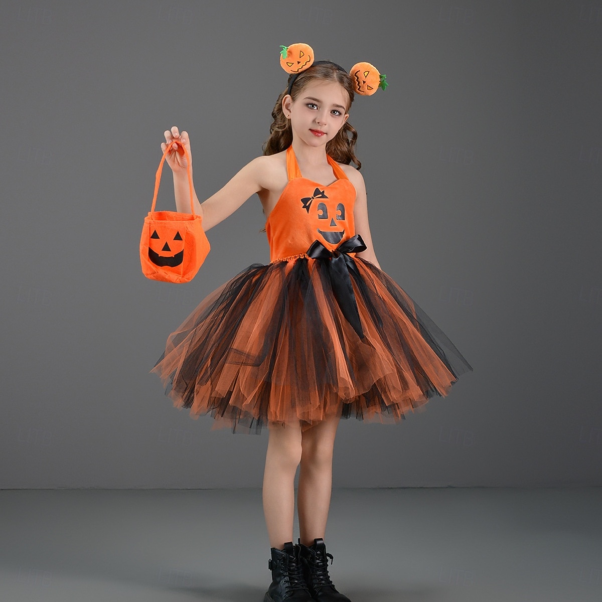 Zucca Halloween Costume Tutu Travestirsi Bambini Ragazze Giornata universale dell'infanzia Mascherata Feste Costumi di Halloween facili Vestirsi del 2025 a $28.99 –P9