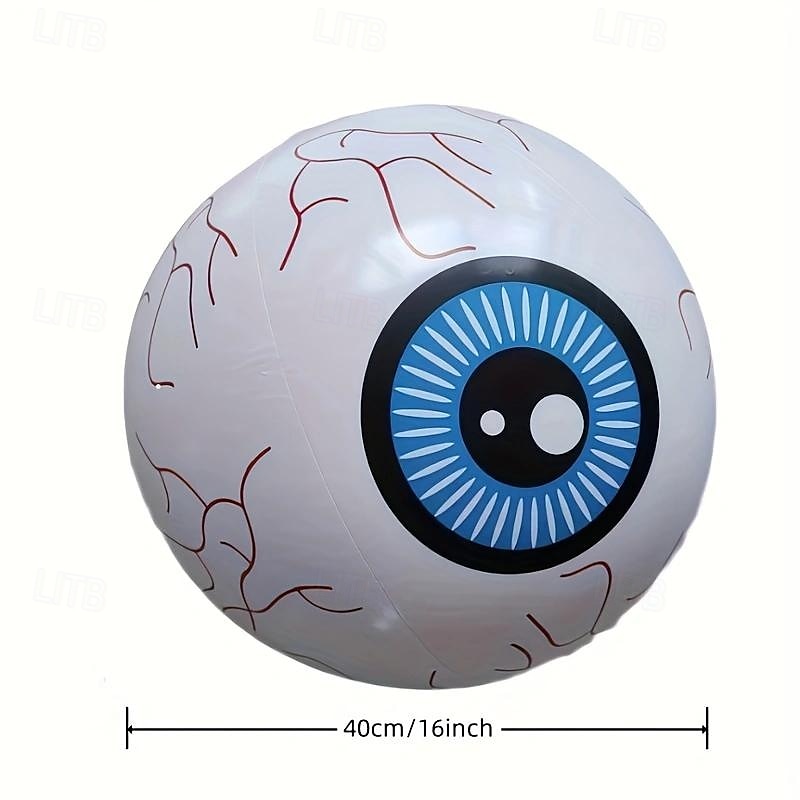 1st 40cm halloween uppblåsbar ögonglobsballonglampa med fjärrkontroll, led blinkande ballong 16 justerbara färger för inomhus- och utomhuspool halloween kuslig atmosfär dekorationsljus 2025 - €16.99 –P3