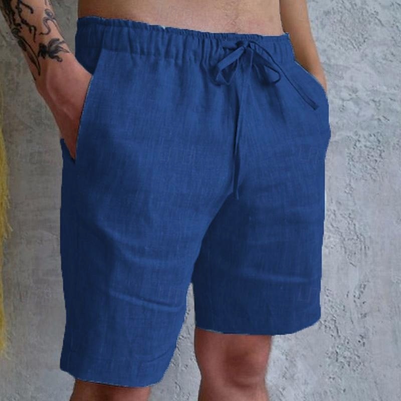 Homens Calção Shorts de verão Shorts de praia Bolsos Com Cordão Cintura elástica Tecido Conforto Respirável Curto Casual Feriado Para Noite Moda Roupa de rua Preto Branco de 2025 por $17.99 –P12