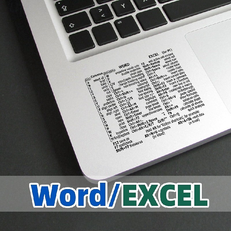 Shortcuts Sticker Keyboard Stickers for MAC Chromebook Word Photoshop Audition Illustrator Premiere Pro After Effects No-Residue Laminated Vinyl Shortcut Stickers 2025 - $12.99 –P11