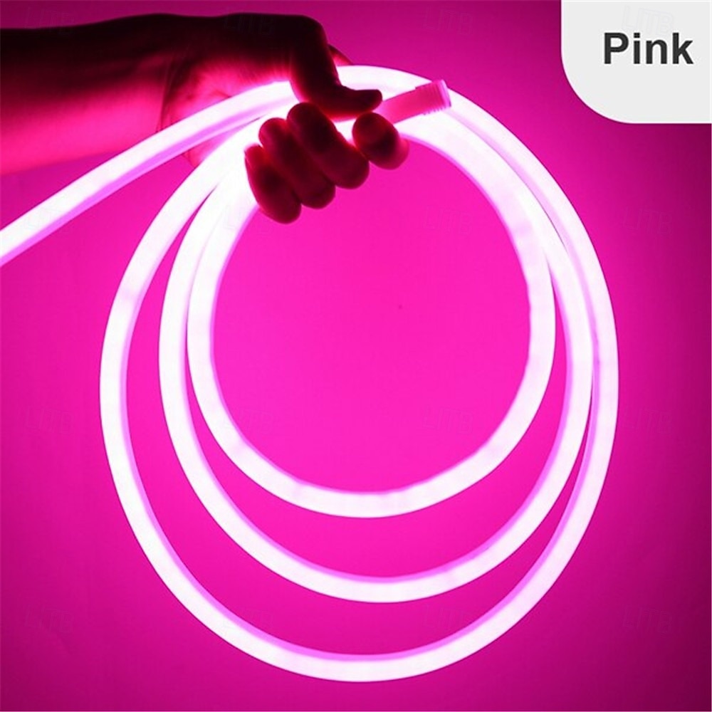 Vattentålig 360 Rund Neon Led Ljusremsa Rör Flexibla Rep Ljus Pool Ljusremsa Semester Hem Dekor för Inomhus Utomhus DIY Dekor 100~240V för Halloween 2025 - $15.99 –P4