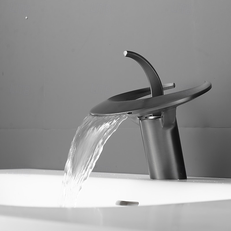 2025年 バスルームのシンクの蛇口 - クラシック / 滝状吐水タイプ 電気メッキ 室外側取付け シングルハンドルつの穴Bath Taps  コレクション – $231.65 –P12