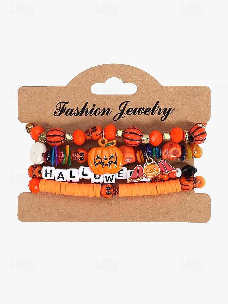 Mujer Juego de Joyas Cadenas y esclavas Brazalete de Cuentas Estilo 2 Estilo 3 Estilo 4 Legierung Helloween 2025 - $11.99 –P6