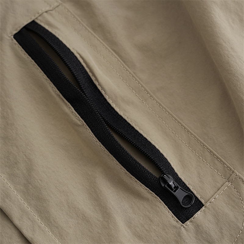 Herr Taktiska shorts Cargo-shorts Ficka med blixtlås Slät Vattentät Andningsfunktion Utomhus Dagligen Utekväll Mode Ledigt Svart Grön 2025 - $27.99 -P7