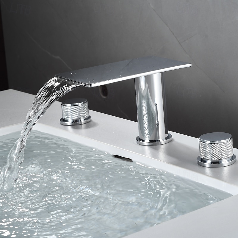 Vaskekran for baderom - Foss galvanisert Montere Utsiden Enkelt håndtak tre hullBath Taps 2025 - $178.99 –P4