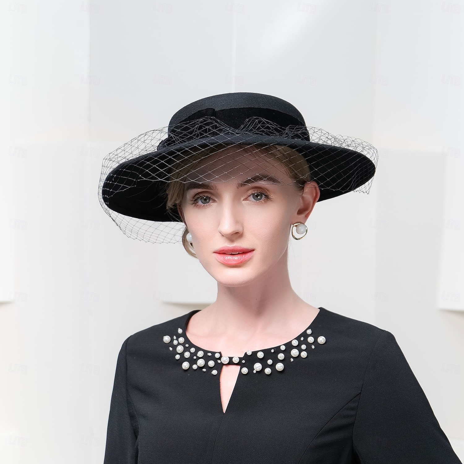 Hats 100% Wool Bowler / Cloche Hat Fedora Hat Holiday Tea Party Elegant Wedding With Face Veil Headpiece Headwear 2026 - $57.99 –P3
