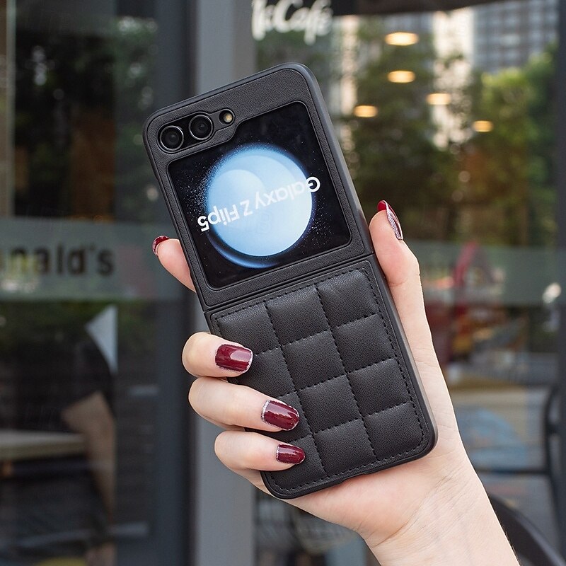 telefono Custodia Per Samsung Galaxy Capovolgi Z 6 Z Flip 5 Z Flip 4 Z Flip 3 Per retro Resistente agli urti Retrò TPU pelle sintetica del 2025 a $17.99 –P10