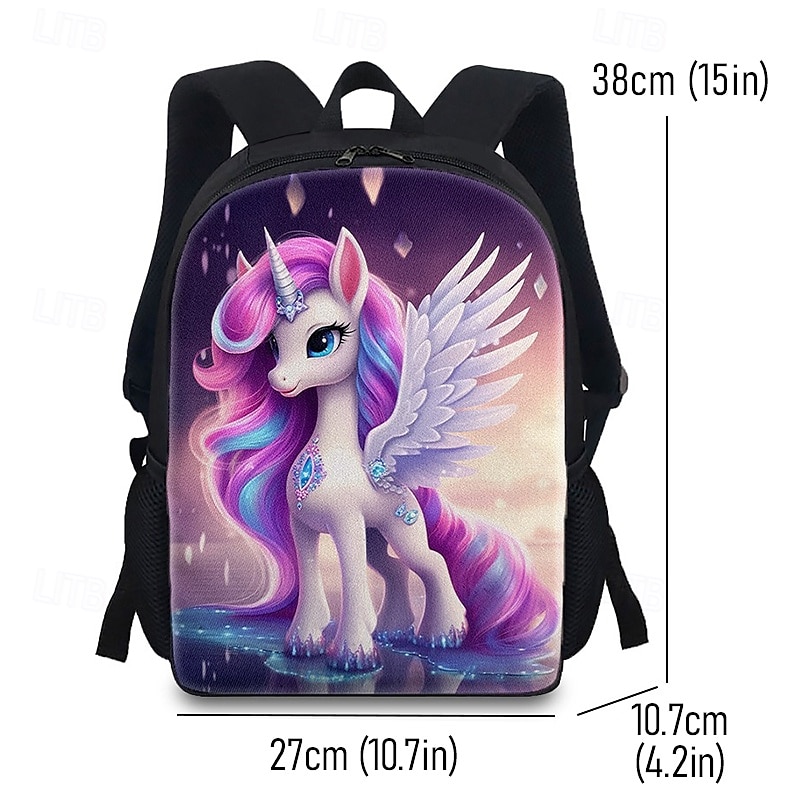 Large Capacity Unicorn Animal Print Backpack for Kids - Magical and Durable School Bag with Adjustable Straps and Multiple Compartments 2025 - $29.99 –P1