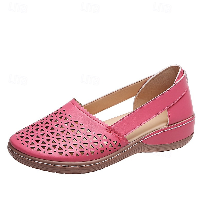 naisten valkoiset leikatut slip-on flats - mukavat vapaa-ajan kengät päivittäiseen käyttöön 2025 - $24.99 –P5