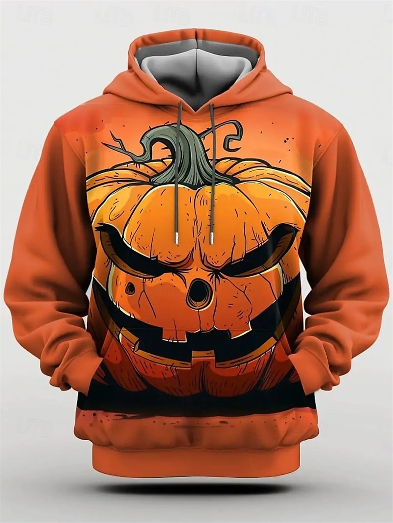 předvečer Všech svatých Dýně Kapuce Pullover Anime 3D Přední kapsa Grafika Pro Pro páry Pánské Dámské Dospělé předvečer Všech svatých Karneval Plesová maškaráda 3D tisk Párty Běžné / Denní 2025 - $29.99 –P1