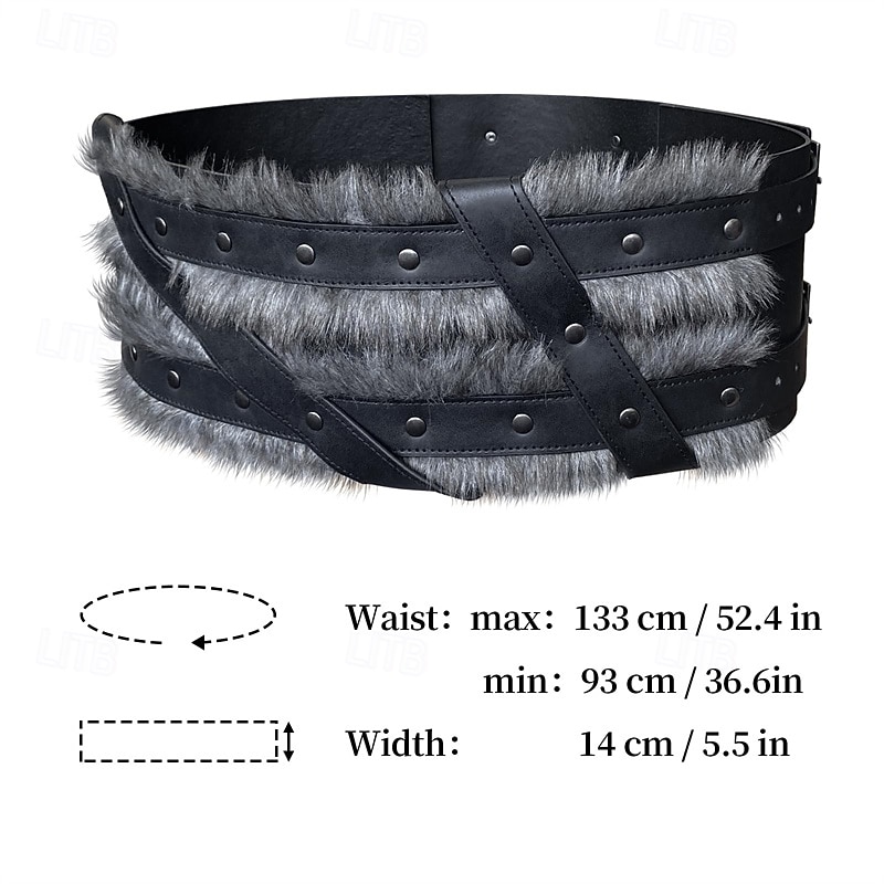 Middeleeuws Renaissance 17e eeuw Gemaskerd Bal Ceintuur Viking Kostuum Voor heren Viking Carnaval Maskerade Renaissance beurs LARP Ren Faire Volwassenen Ceintuur 2026 - $35.99 –P6