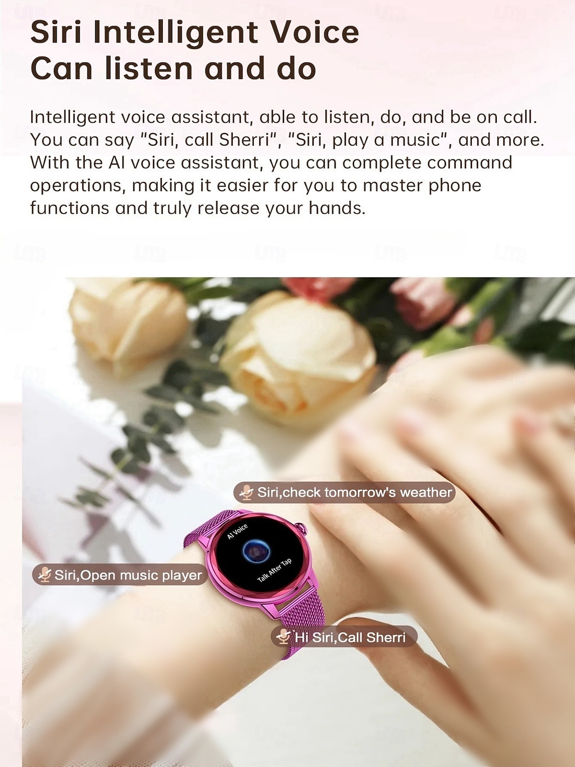2025年 スマートウォッチ スポーツ 多機能 防水 フルタッチスクリーン スマートウォッチ Android iOS 対応 流れるようなライト UI 5 UI スタイルで複数のスポーツモードを切り替え 低消費電力 ワンクリック接続  コレクション – $48.99 –P12